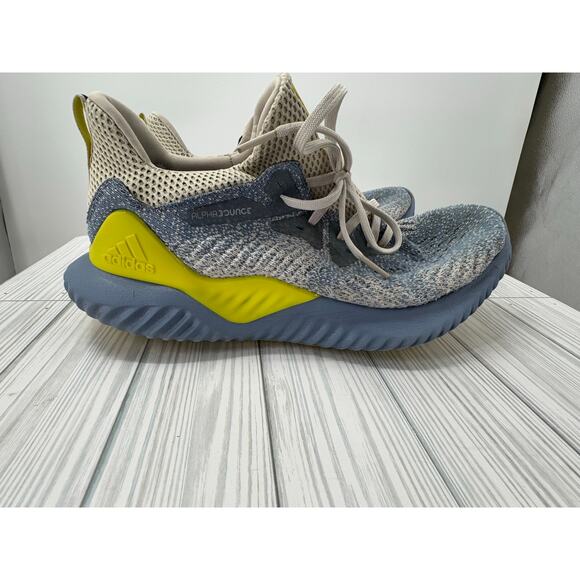 Adidas Men\'s AlphaBounce Beyond Running Shoes Size 10.5 Yellow‎ Blue Sneakers main image 10